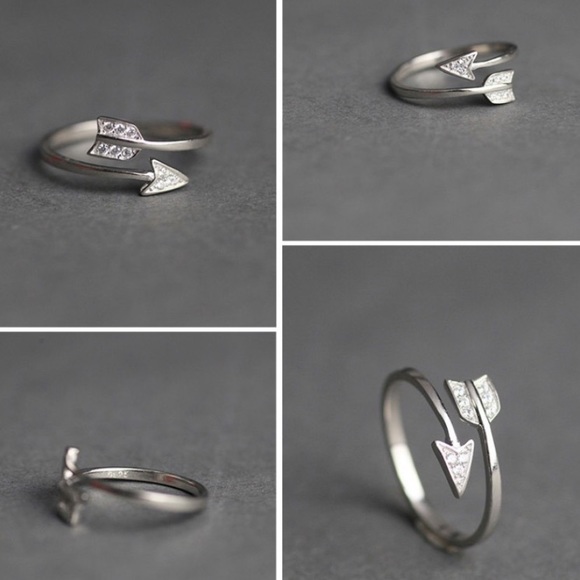 3/$30 Arrow Design Adjustable Zinc Alloy Ring - Picture 4 of 6